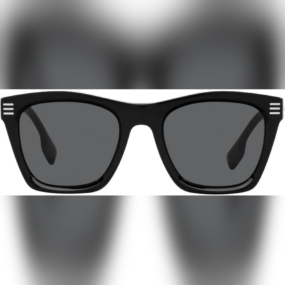 NEW BURBERRY UNISEX BLACK SUNGLASSES COOPER  BE4348 300187 BURBERRY B 4348 - Picture 3 of 6
